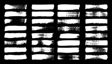 Grunge fırça darbeleri, çizgiler, mürekkep lekeleri, elle çizilmiş karalama şekilleri. El yapımı kabataslak izler, akrilik lekeler, kömür çizgileri. Boya dokuları, kuru fırça etkisi. İşaret altı çizili. Vektör illüstrasyonu.