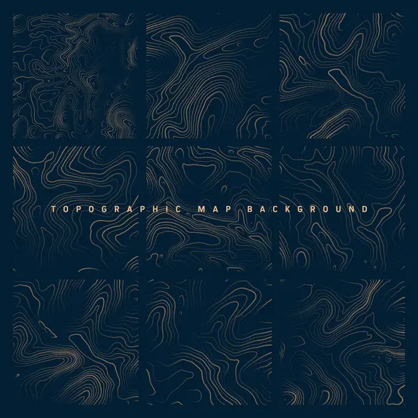 Sınır çizgileri olan topografik haritalar. Coğrafi arazi şebekesi, rahatlama yüksekliği. Yer yolu deseni. Seyahat ve seyrüsefer, harita tasarım elementi. Vektör illüstrasyonu.