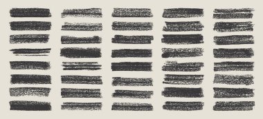 Grunge fırça darbeleri, çizgiler, mürekkep lekeleri, elle çizilmiş karalama şekilleri. El yapımı kabataslak izler, akrilik lekeler, kömür çizgileri. Boya dokuları, kuru fırça etkisi. İşaret altı çizili. Vektör illüstrasyonu.