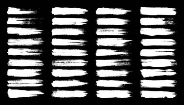 Grunge fırça darbeleri, çizgiler, mürekkep lekeleri, elle çizilmiş karalama şekilleri. El yapımı kabataslak izler, akrilik lekeler, kömür çizgileri. Boya dokuları, kuru fırça etkisi. İşaret altı çizili. Vektör illüstrasyonu.