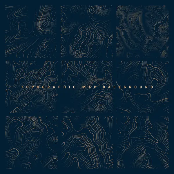 Sınır çizgileri olan topografik haritalar. Coğrafi arazi şebekesi, rahatlama yüksekliği. Yer yolu deseni. Seyahat ve seyrüsefer, harita tasarım elementi. Vektör illüstrasyonu.