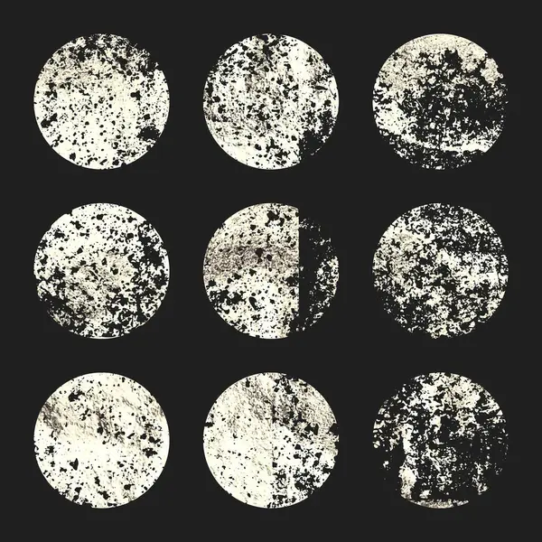 Grunge gümüş folyo, parlak el yapımı daireler. Altın parıltılı doku, desen. Şatafatlı, parlak arka plan çizimi. Düğün, tebrik kartı dekorasyonu. Modern sanat. Vektör illüstrasyonu.