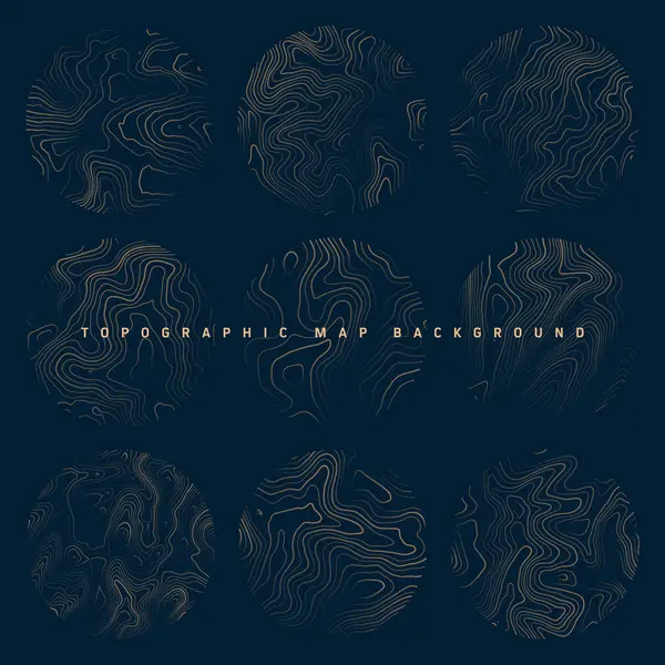 Sınır çizgileri olan topografik haritalar. Coğrafi arazi şebekesi, rahatlama yüksekliği. Yer yolu deseni. Seyahat ve seyrüsefer, harita tasarım elementi. Vektör illüstrasyonu.