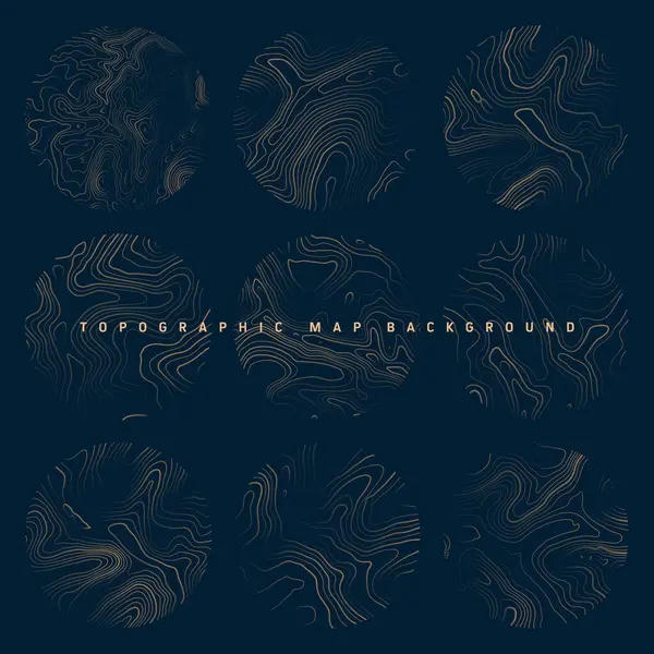 Sınır çizgileri olan topografik haritalar. Coğrafi arazi şebekesi, rahatlama yüksekliği. Yer yolu deseni. Seyahat ve seyrüsefer, harita tasarım elementi. Vektör illüstrasyonu.