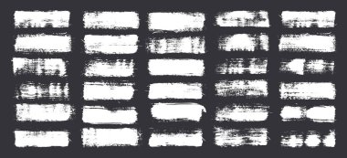 Grunge fırça darbeleri, çizgiler, mürekkep lekeleri, elle çizilmiş karalama şekilleri. El yapımı kabataslak izler, akrilik lekeler, kömür çizgileri. Boya dokuları, kuru fırça etkisi. İşaret altı çizili. Vektör illüstrasyonu.
