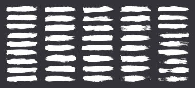 Grunge fırça darbeleri, çizgiler, mürekkep lekeleri, elle çizilmiş karalama şekilleri. El yapımı kabataslak izler, akrilik lekeler, kömür çizgileri. Boya dokuları, kuru fırça etkisi. İşaret altı çizili. Vektör illüstrasyonu.