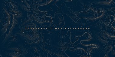 Sınır çizgileri olan topografik harita. Coğrafi arazi şebekesi, rahatlama yüksekliği. Yer yolu deseni. Seyahat ve seyrüsefer, harita tasarım elementi. Vektör illüstrasyonu.