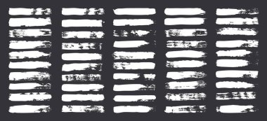 Grunge fırça darbeleri, çizgiler, mürekkep lekeleri, elle çizilmiş karalama şekilleri. El yapımı kabataslak izler, akrilik lekeler, kömür çizgileri. Boya dokuları, kuru fırça etkisi. İşaret altı çizili. Vektör illüstrasyonu.