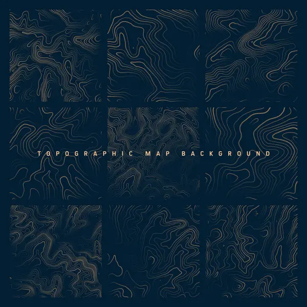 Sınır çizgileri olan topografik haritalar. Coğrafi arazi şebekesi, rahatlama yüksekliği. Yer yolu deseni. Seyahat ve seyrüsefer, harita tasarım elementi. Vektör illüstrasyonu.