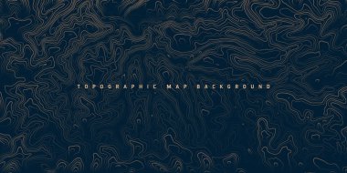 Sınır çizgileri olan topografik harita. Coğrafi arazi şebekesi, rahatlama yüksekliği. Yer yolu deseni. Seyahat ve seyrüsefer, harita tasarım elementi. Vektör illüstrasyonu.