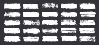 Grunge fırça darbeleri, çizgiler, mürekkep lekeleri, elle çizilmiş karalama şekilleri. El yapımı kabataslak izler, akrilik lekeler, kömür çizgileri. Boya dokuları, kuru fırça etkisi. İşaret altı çizili. Vektör illüstrasyonu.