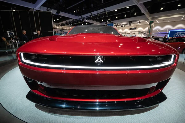 Los Angeles Usa November 2022 All Electric Dodge Challenger Auto — Stock Photo, Image