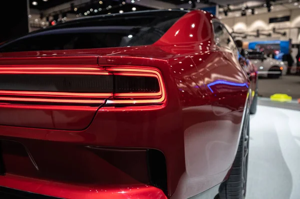 Лос Анджелес Сша Ноября 2022 Года Полностью Электрический Dodge Challenger — стоковое фото