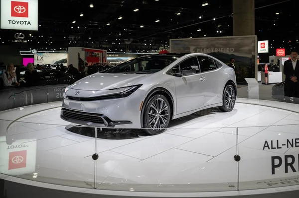 Los Angeles Eua Novembro 2022 Toyota Prius Durante Auto Show — Fotografia de Stock