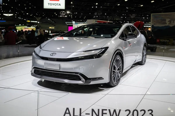 Los Angeles Eua Novembro 2022 Toyota Prius Durante Auto Show — Fotografia de Stock