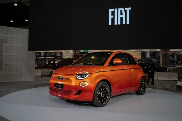 Los Angeles Usa November 2022 Uncovered Fiat 500 Auto Show — Stock Photo, Image
