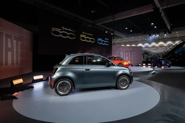 Los Angeles Usa Listopada 2022 Odkryty Fiat 500 Podczas Auto — Zdjęcie stockowe