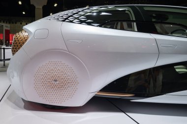 Los Angeles - ABD - 17 Kasım 2022: Los Angeles Kongre Merkezi 'nde Los Angeles Otomobil Fuarı sırasında Toyota Concept-i.