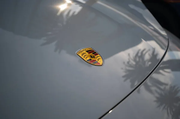 Los Angeles Eua Novembro 2022 Porsche Taycan Durante Auto Show — Fotografia de Stock