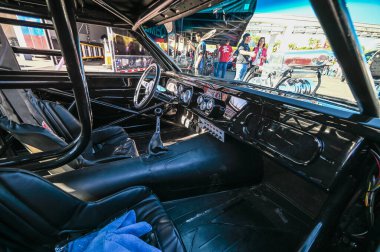 Las Vegas, Nevada - ABD - 2 Kasım 2023: Las Vegas Kongre Merkezi 'ndeki SEMA Show sırasında Dodge Charger RT