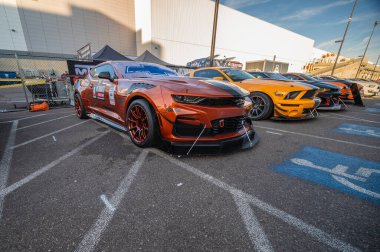 Las Vegas, Nevada - ABD - 2 Kasım 2023: Ford Mustang Las Vegas Kongre Merkezi 'ndeki SEMA Show sırasında