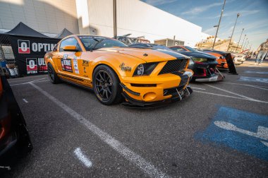 Las Vegas, Nevada - ABD - 2 Kasım 2023: Ford Mustang Las Vegas Kongre Merkezi 'ndeki SEMA Show sırasında