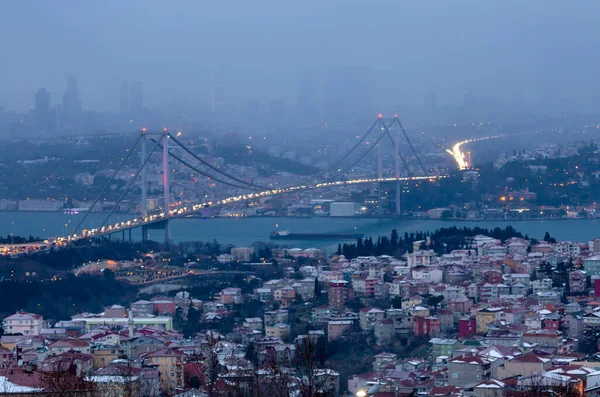 Juillet Pont Des Martyrs Temmuz Sehitler Koprusu Pont Bosphore Istanbul — Photo