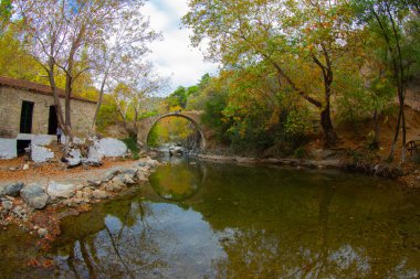 Ida Dağları 'ndaki Ayazma Milli Parkı ve köprünün altından akan nehirler