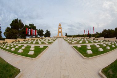 Turkish 57th regiment cemetery of Battle of Gallipoli (Canakkale Savasi),Canakkale (Dardanelles), Turkey clipart
