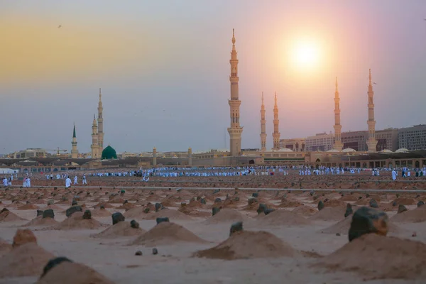 Vue Panoramique Mosquée Nabawi Madinah Arabie Saoudite — Photo