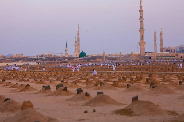 Panaroma Vista Mesquita Nabawi Madinah Arábia Saudita — Fotografia de Stock