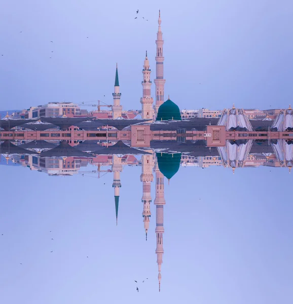 Panaroma View Nabawi Mosque Madinah Saudi Arabia — Stock Photo, Image