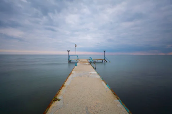 Fotoğraflar Stanbul Kıyı Kesiminin Uzun Pozlama Tekniğiyle Çekildi — Stok fotoğraf