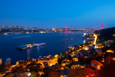 15 Temmuz Şehitler Köprüsü (Boğaz Köprüsü) ve İstanbul manzarası