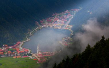Mountain village of Uzungol in Trabzon, Turkey. (Long Lake)