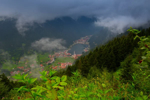 Stock image Mountain village of Uzungol in Trabzon, Turkey. (Long Lake)