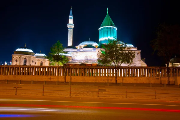 Mevlana Museum Und Toller Blick Auf Den Mevlana Platz Konya — Stockfoto