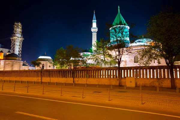 Mevlana Musem Και Υπέροχη Θέα Της Πλατείας Mevlana Konya Τουρκία — Φωτογραφία Αρχείου