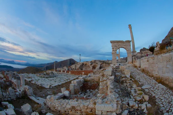 Die Antike Stätte Sagalassos Taurusgebirge Gehört Den Besten Erhaltenen Antiken — Stockfoto