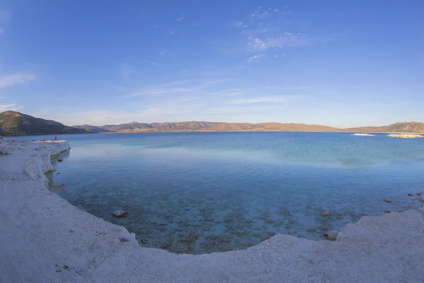 Salda Lake Lago Cratera Azul Turquesa Cratera Jezero Marte Lago — Fotografia de Stock