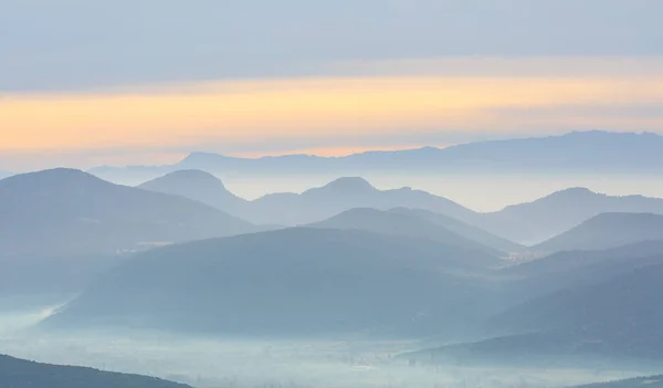 Гори Тавр Ранній Туман Осінь — стокове фото