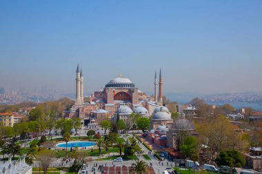 Ayasofya ve İstanbul manzaralı havadan fotoğraflar