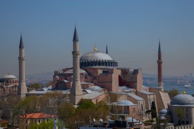 Ayasofya ve İstanbul manzaralı havadan fotoğraflar