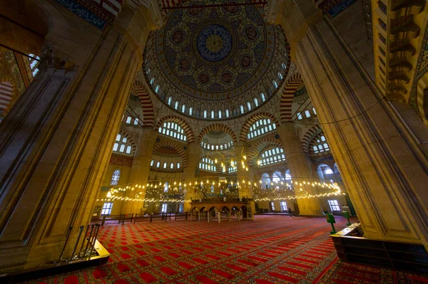 Widok Meczet Selimiye Mieście Edirne Turcji Edirne Był Stolicą Imperium — Zdjęcie stockowe