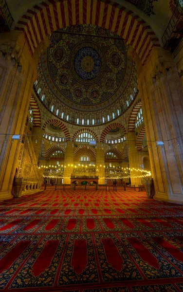 Türkiye Nin Edirne Ilçesindeki Selimiye Camii Manzarası Edirne Osmanlı Mparatorluğu — Stok fotoğraf