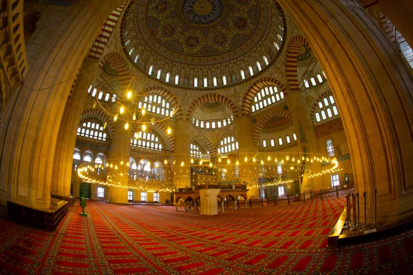 土耳其埃迪尔内市的Selimiye清真寺视图 埃迪尔内是奥斯曼帝国的首都 — 图库照片