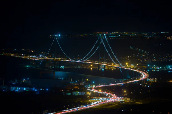 Osmangazi Bridge Izmit Bay Bridge 터키에서 다리이며 세계에서 번째로 현수교이다 — 스톡 사진