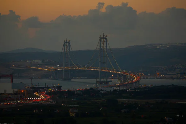 Pont Osmangazi Pont Baie Izmit Izmit Kocaeli Turquie Pont Long — Photo