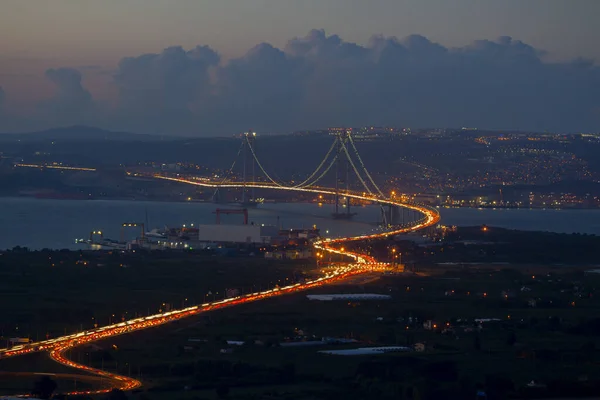 Osmangazi Bridge Izmit Kocaeli Turkey Найдовший Міст Туреччині Четвертий Довжиною — стокове фото