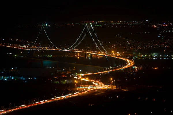 Γέφυρα Osmangazi Γέφυρα Izmit Bay Ιζμιτ Κοκαιλι Τουρκια Μακρύτερη Γέφυρα — Φωτογραφία Αρχείου